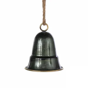 5" Vintage Liberty Bell Ornament: Aged Bronze