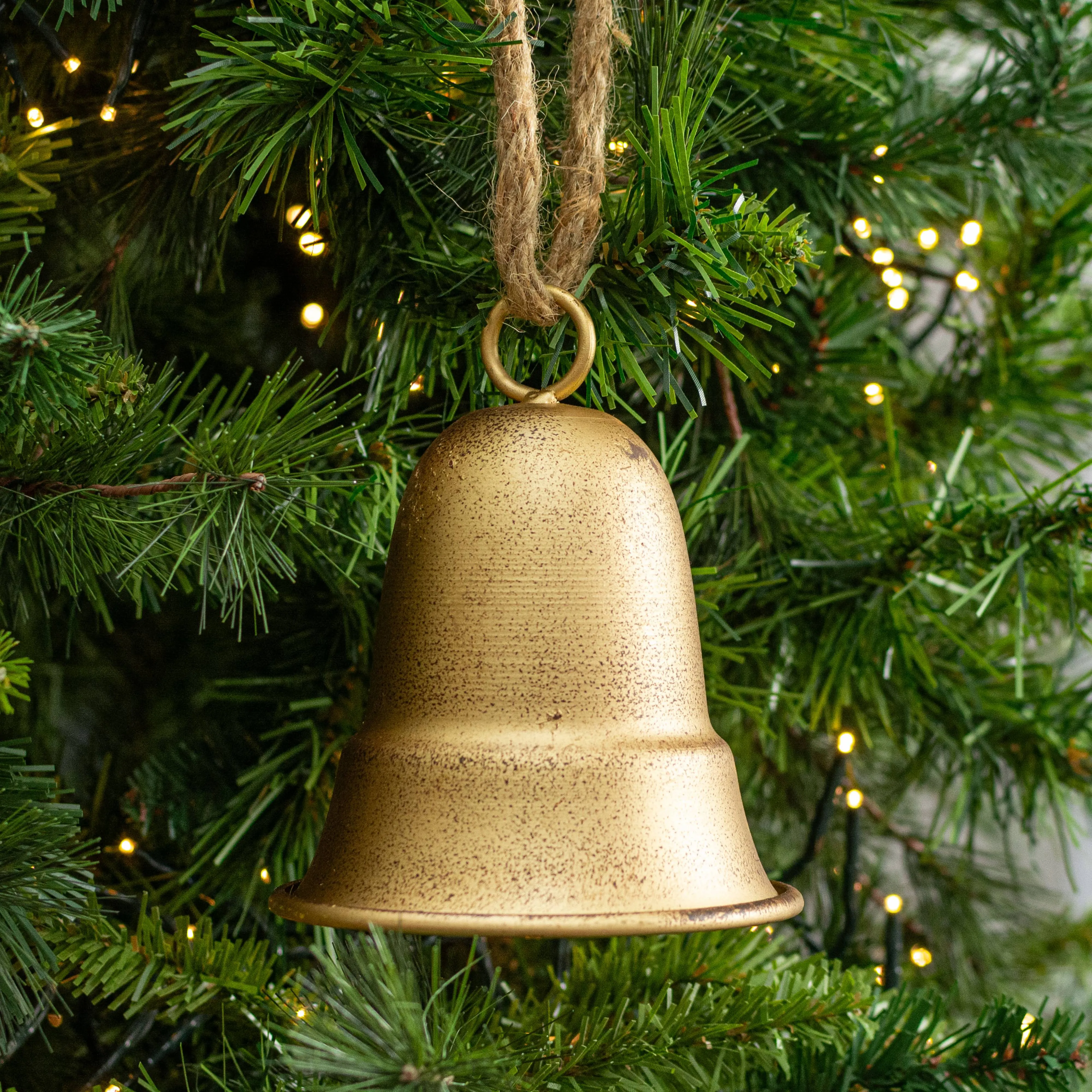 5" Vintage Liberty Bell Ornament: Gold