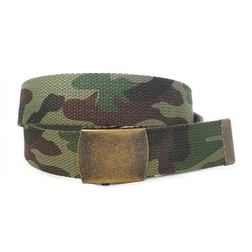 ALFA - Camo Military Army Style twin pack with two Webbing Belts