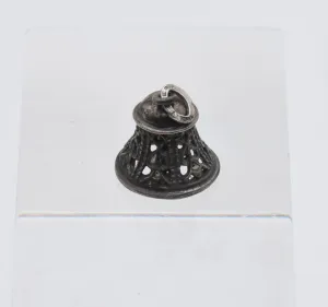 Beau - Vintage Sterling Filigree Bell Charm