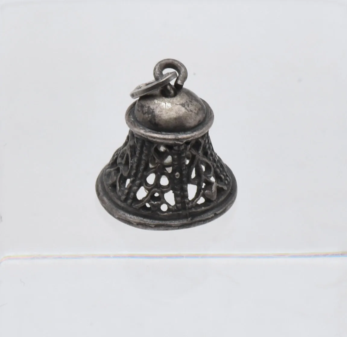 Beau - Vintage Sterling Filigree Bell Charm