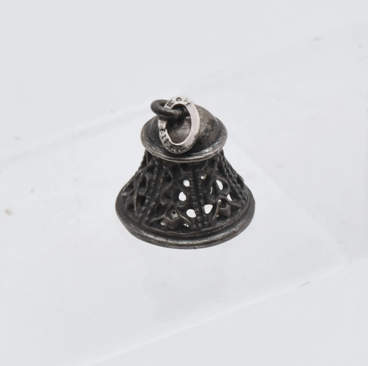 Beau - Vintage Sterling Filigree Bell Charm