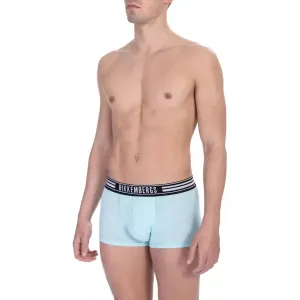 Bikkembergs Light Blue Cotton Men Underwear Trunk Pack