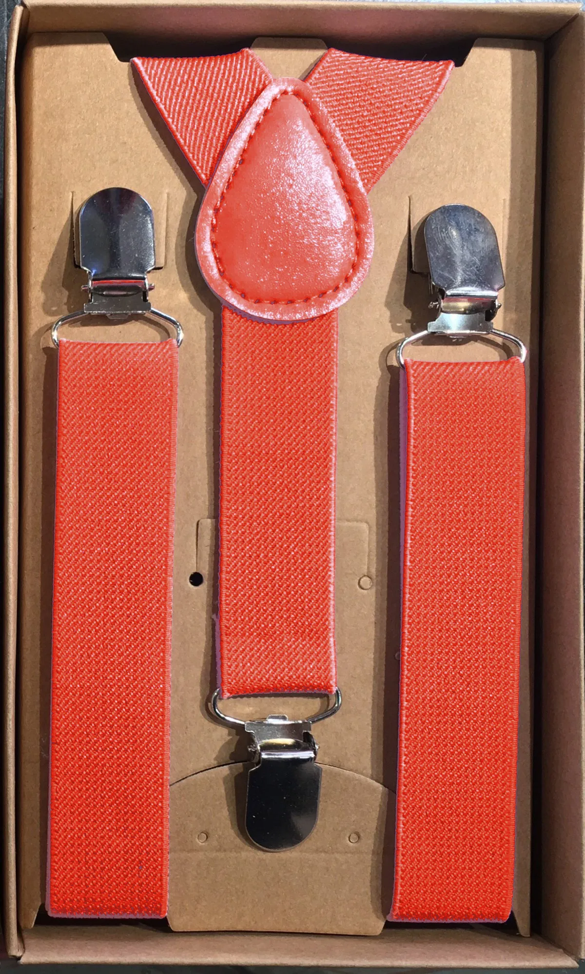 Boys Suspenders - Orange