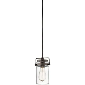 Brinley 5 in. Pendant Light Bronze Finish