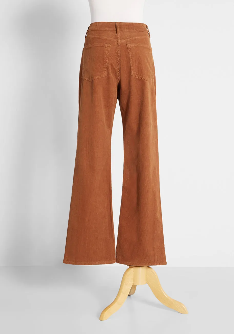 Can You Dig It Corduroy Flare Pants