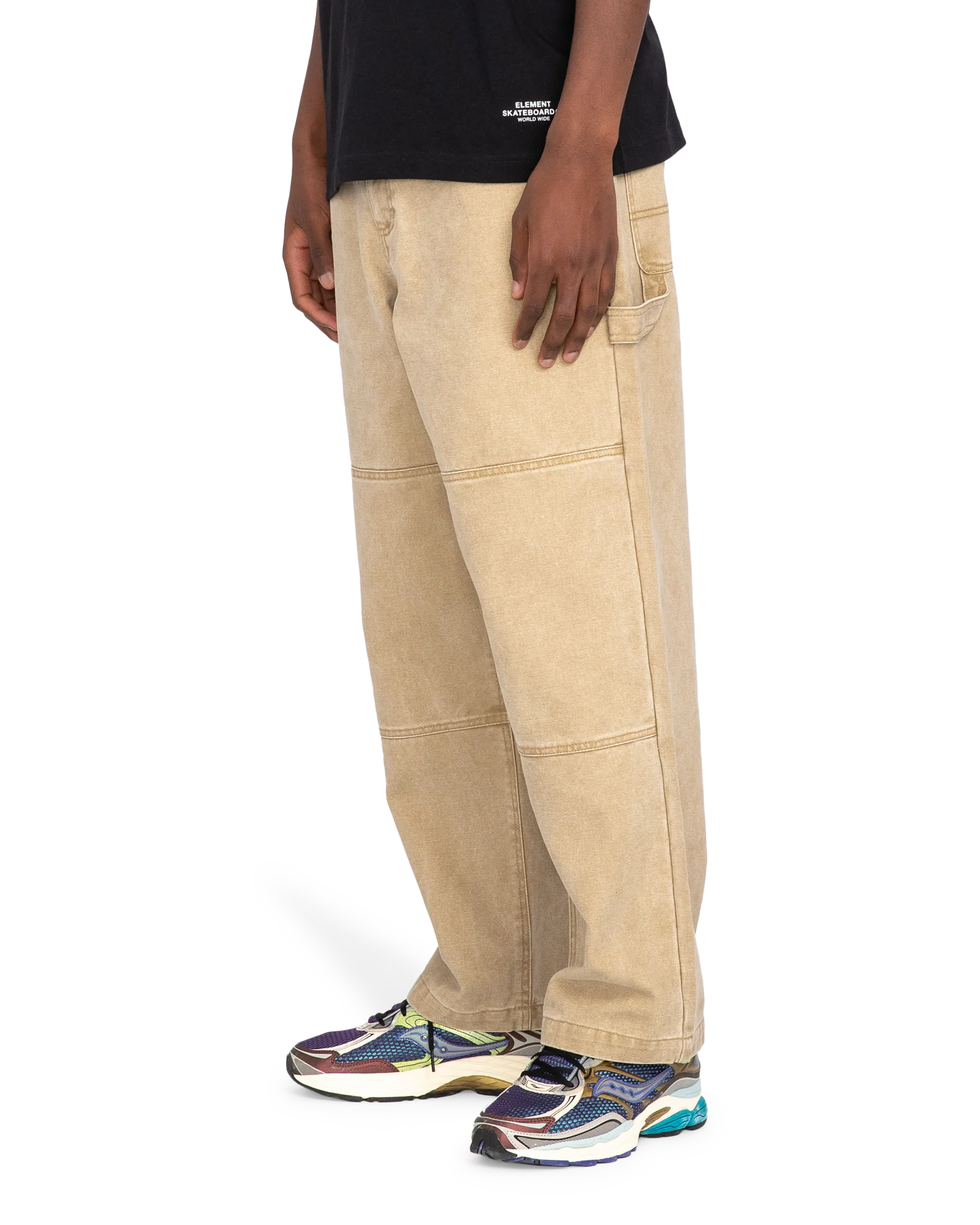 Carpenter Canvas Trousers in Khaki