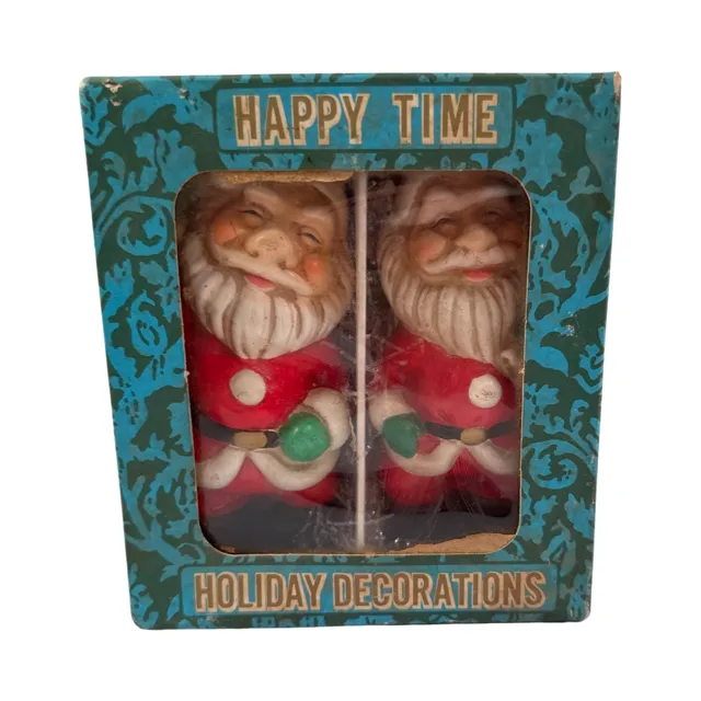 Commadore Happy Time Santa Clauses Figures (Set of 2)