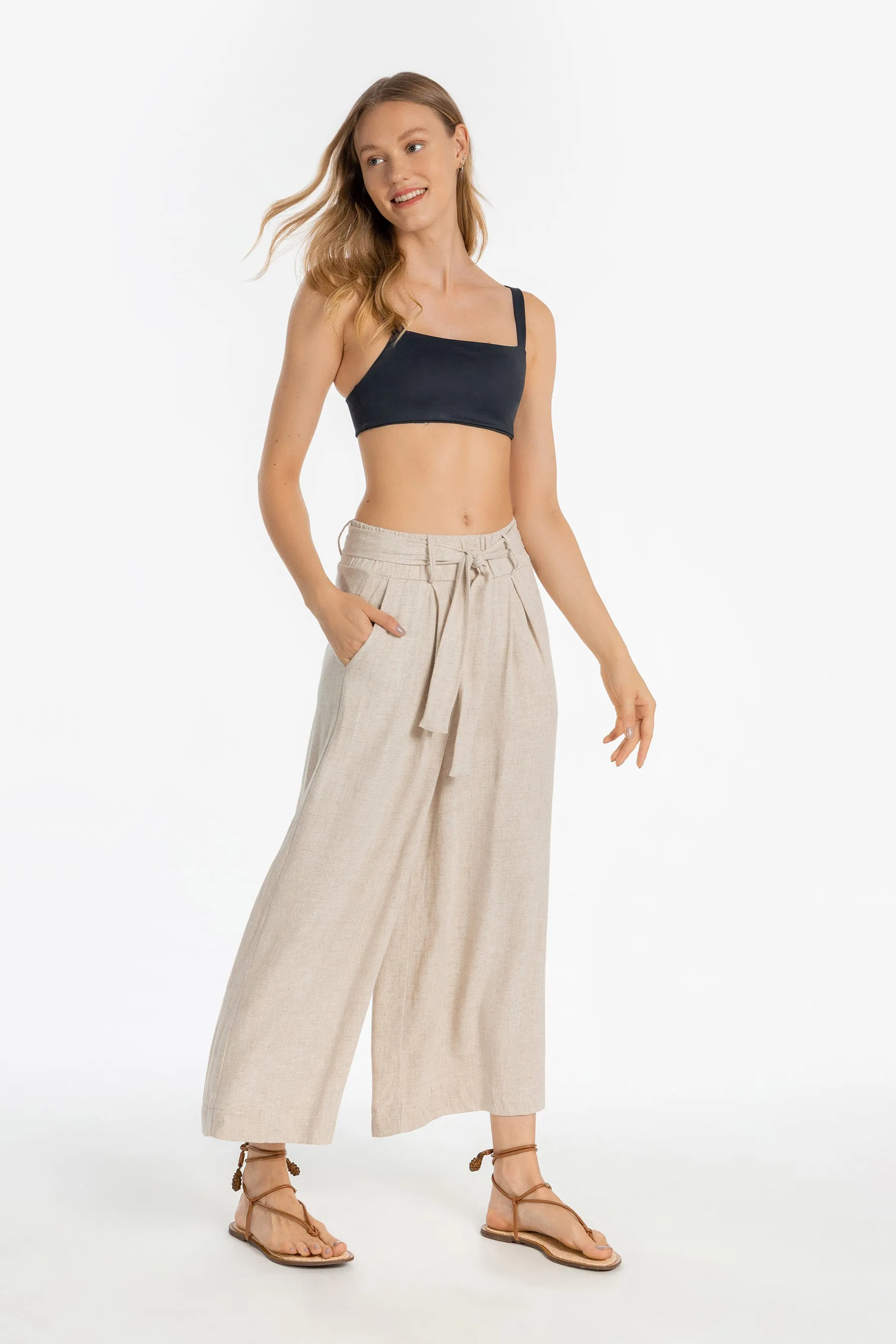 Crop Stone Pants