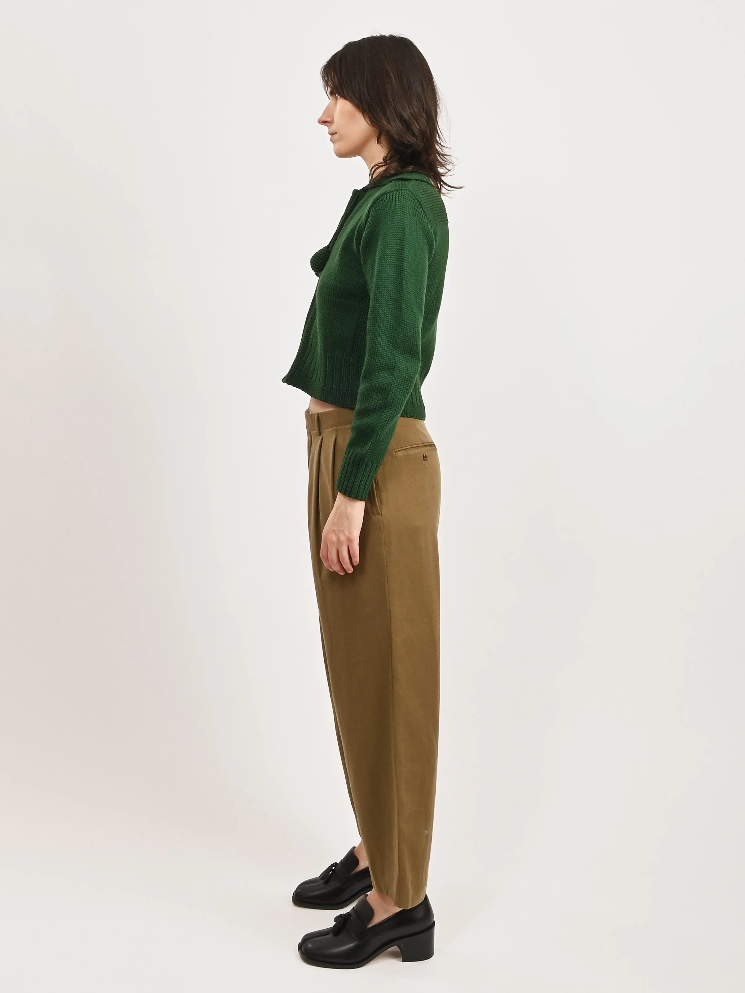 Cropped Ochre Trousers