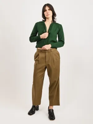 Cropped Ochre Trousers