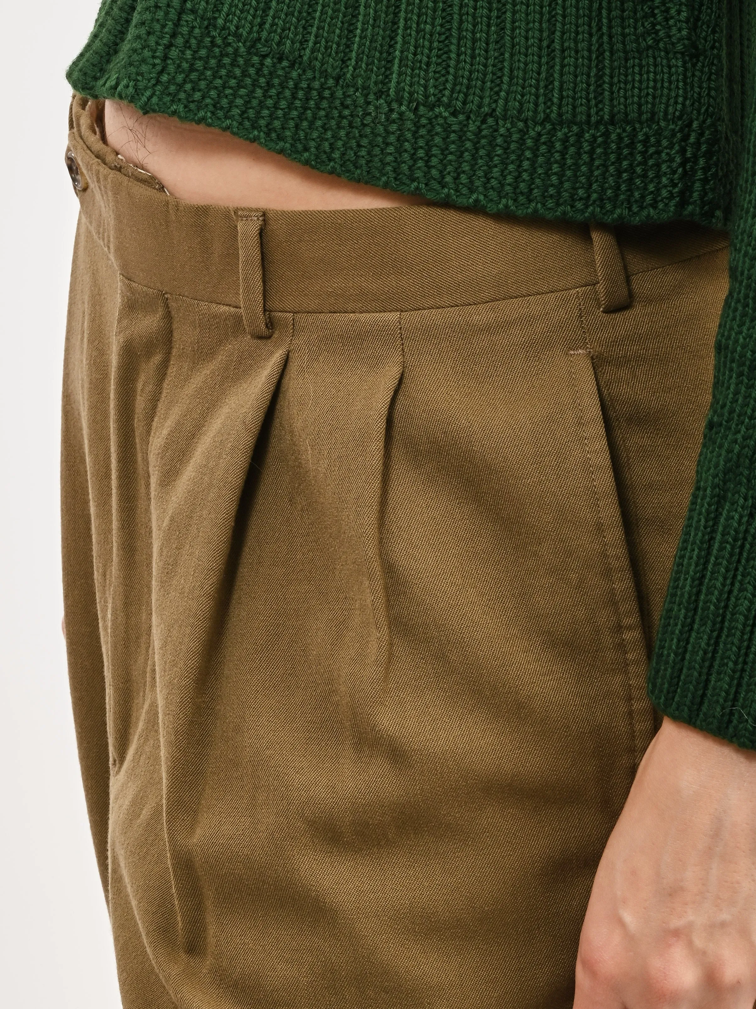 Cropped Ochre Trousers