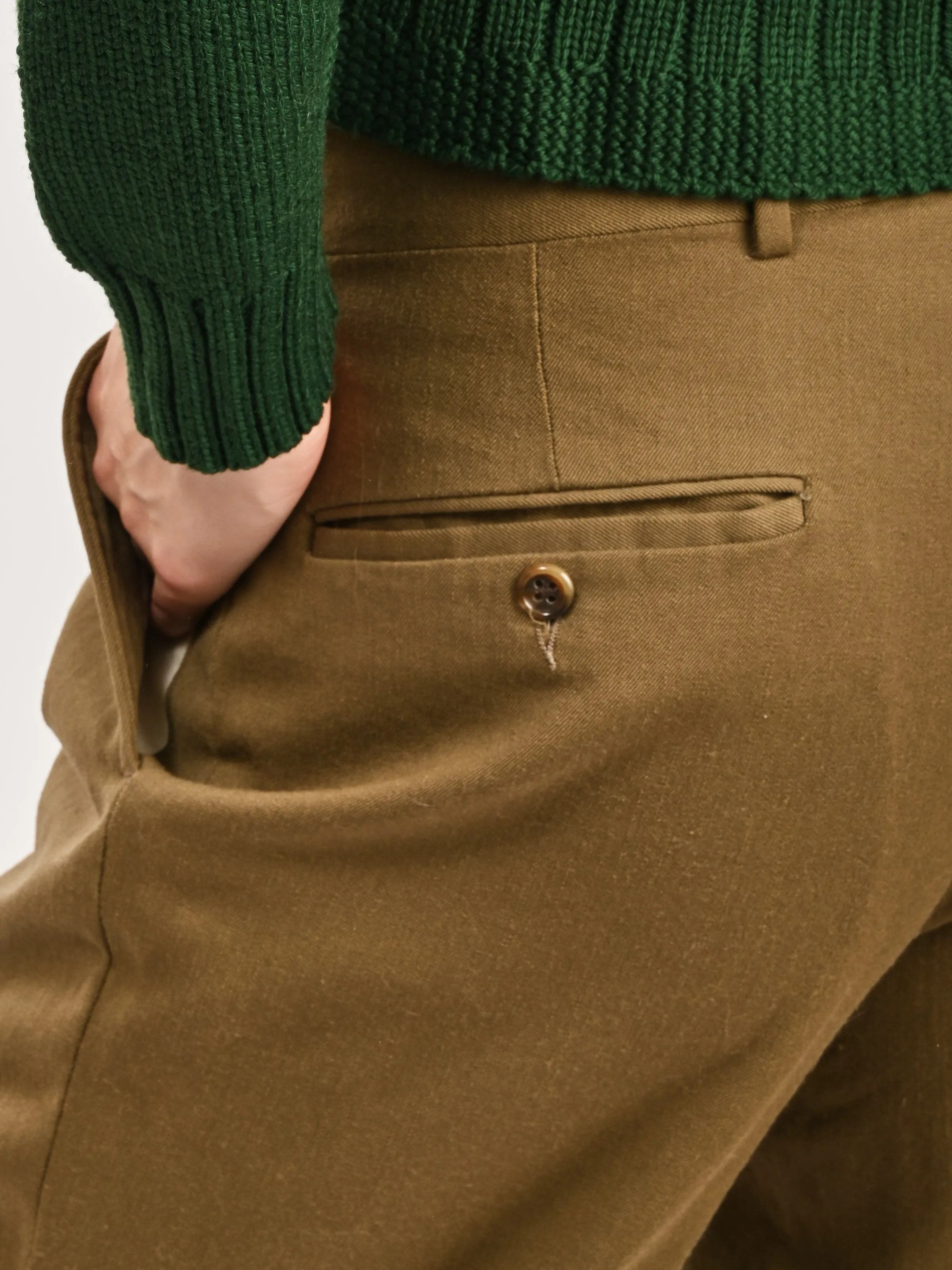 Cropped Ochre Trousers