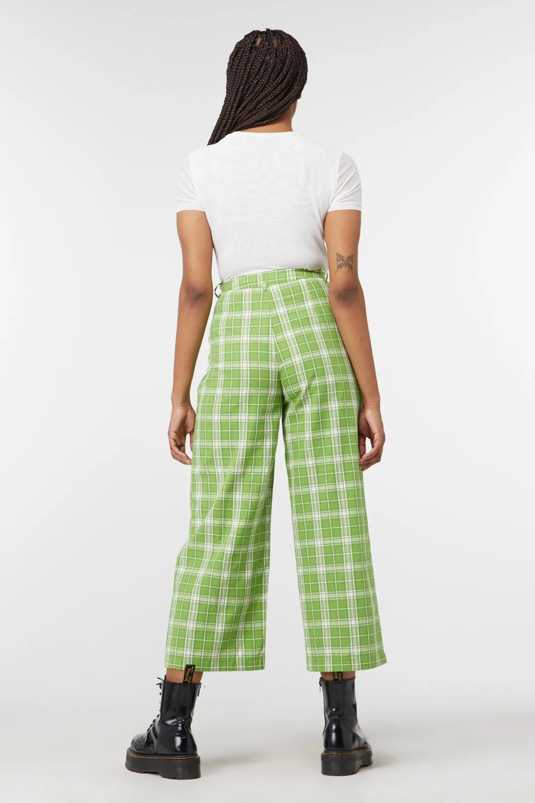 Dazed Tartan Wide Leg Pant