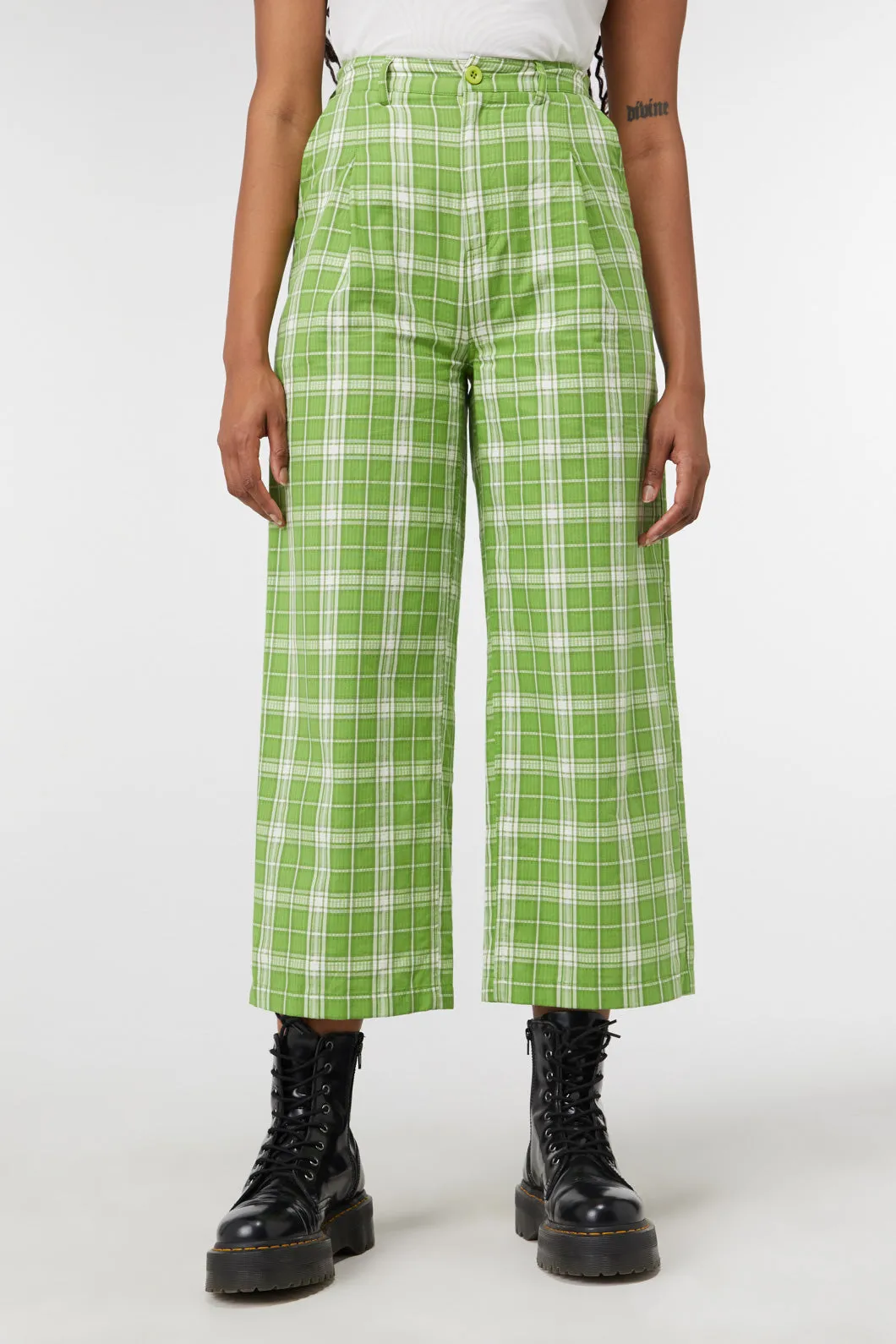 Dazed Tartan Wide Leg Pant