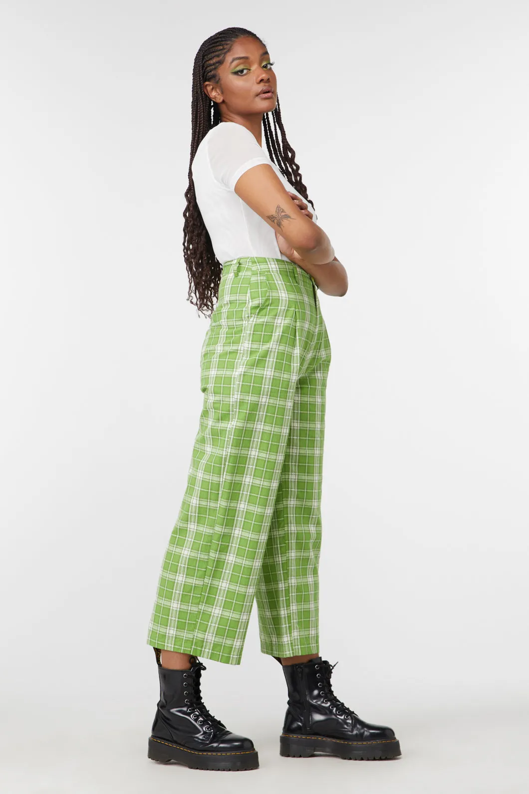 Dazed Tartan Wide Leg Pant