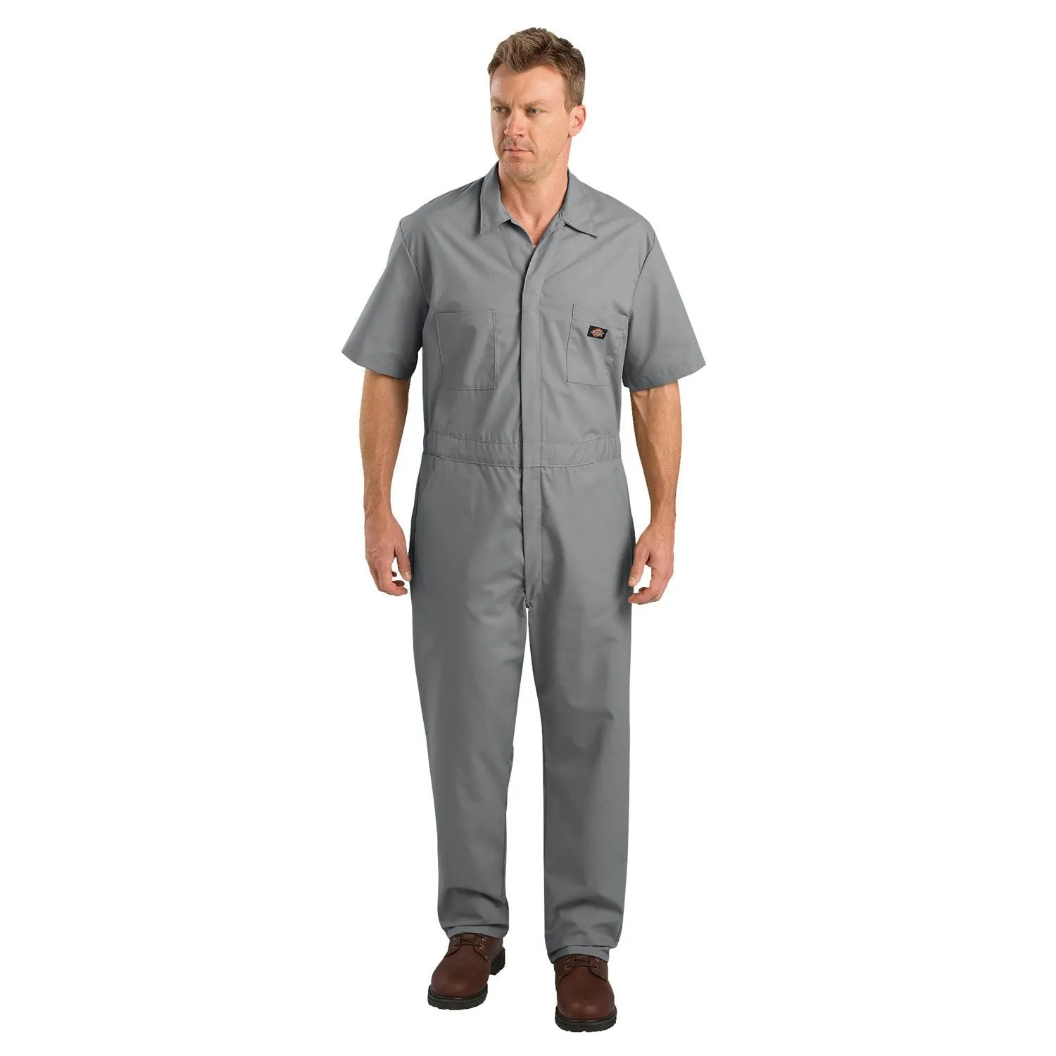 Dickies Men's Traditional Fit Jumpsuit, Gray