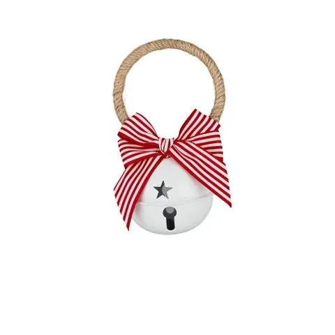 Doorhanger Metal Bell White 15cm