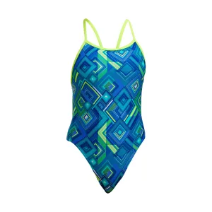 Funkita Help Me Rhombus Girls Single Strap One Piece