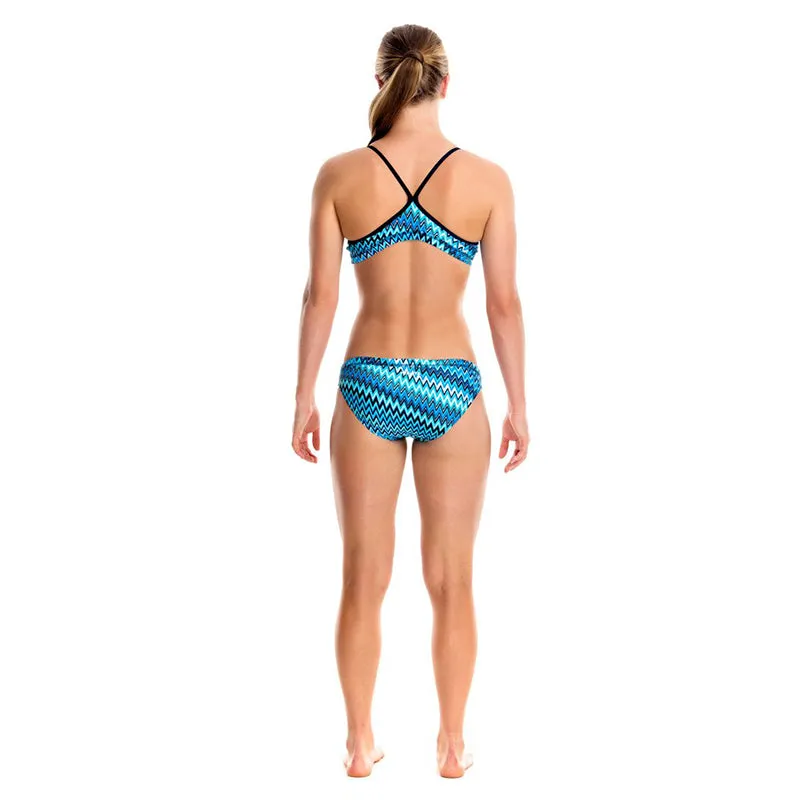 Funkita - Static Blur - Girls Racerback Two Piece