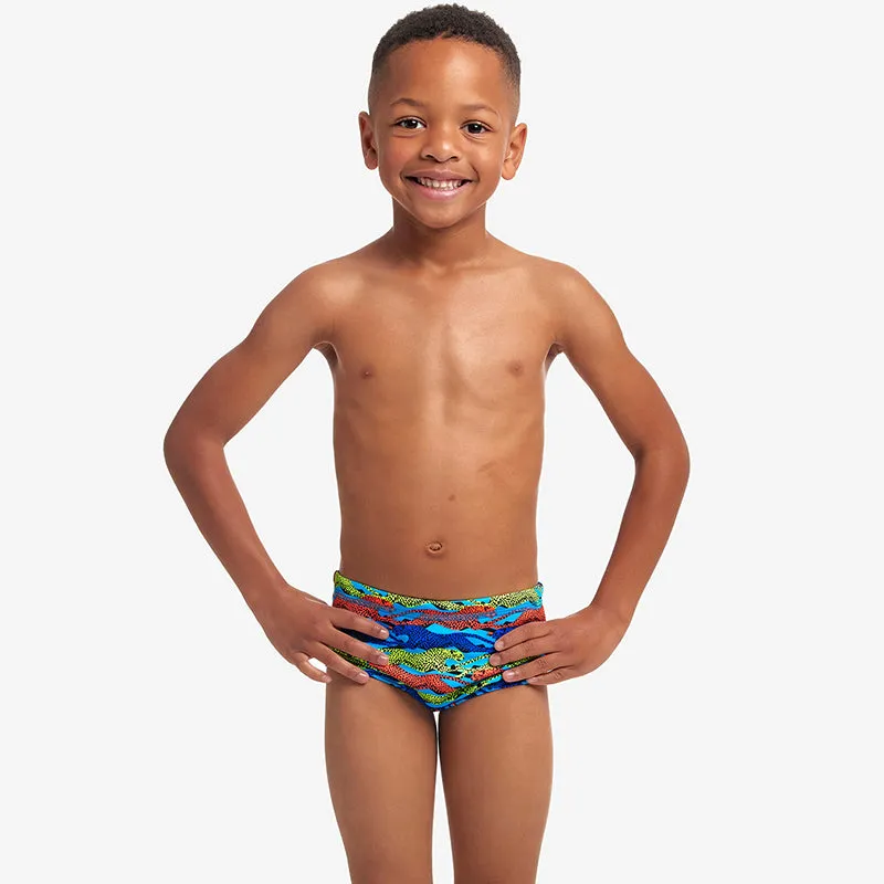 Funky Trunks - No Cheating - Toddler Boys Eco Printed Trunks