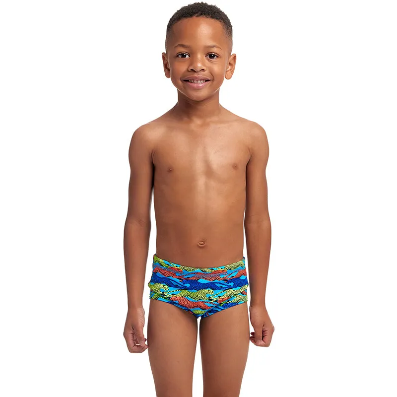 Funky Trunks - No Cheating - Toddler Boys Eco Printed Trunks