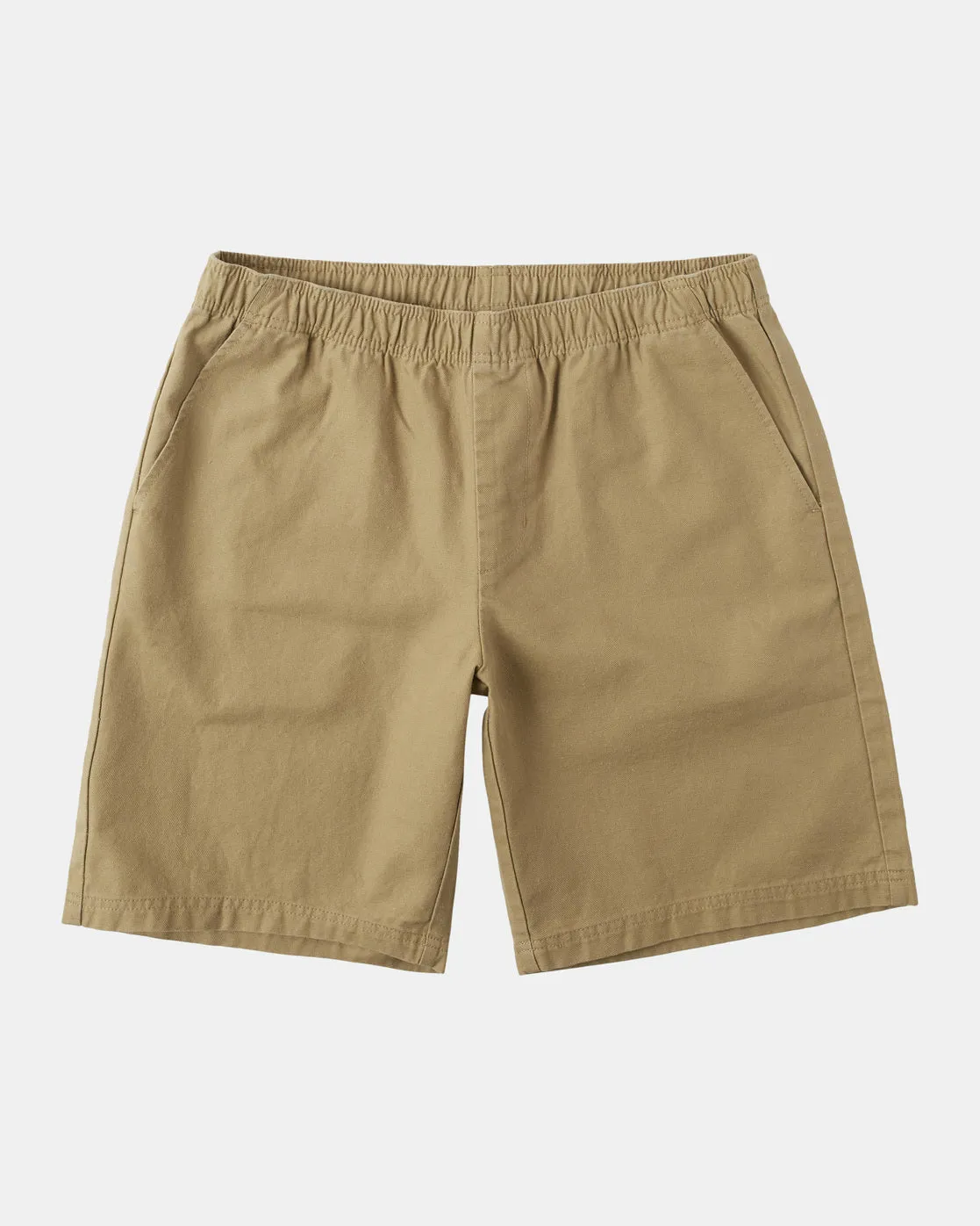 Hi-Grade Elastic Waist 20" Shorts - Khaki