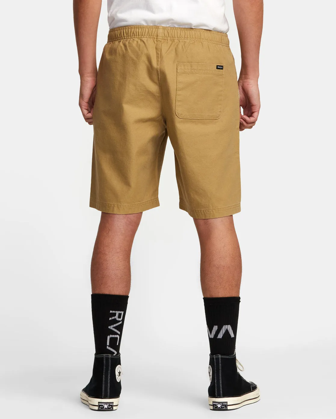 Hi-Grade Elastic Waist 20" Shorts - Khaki