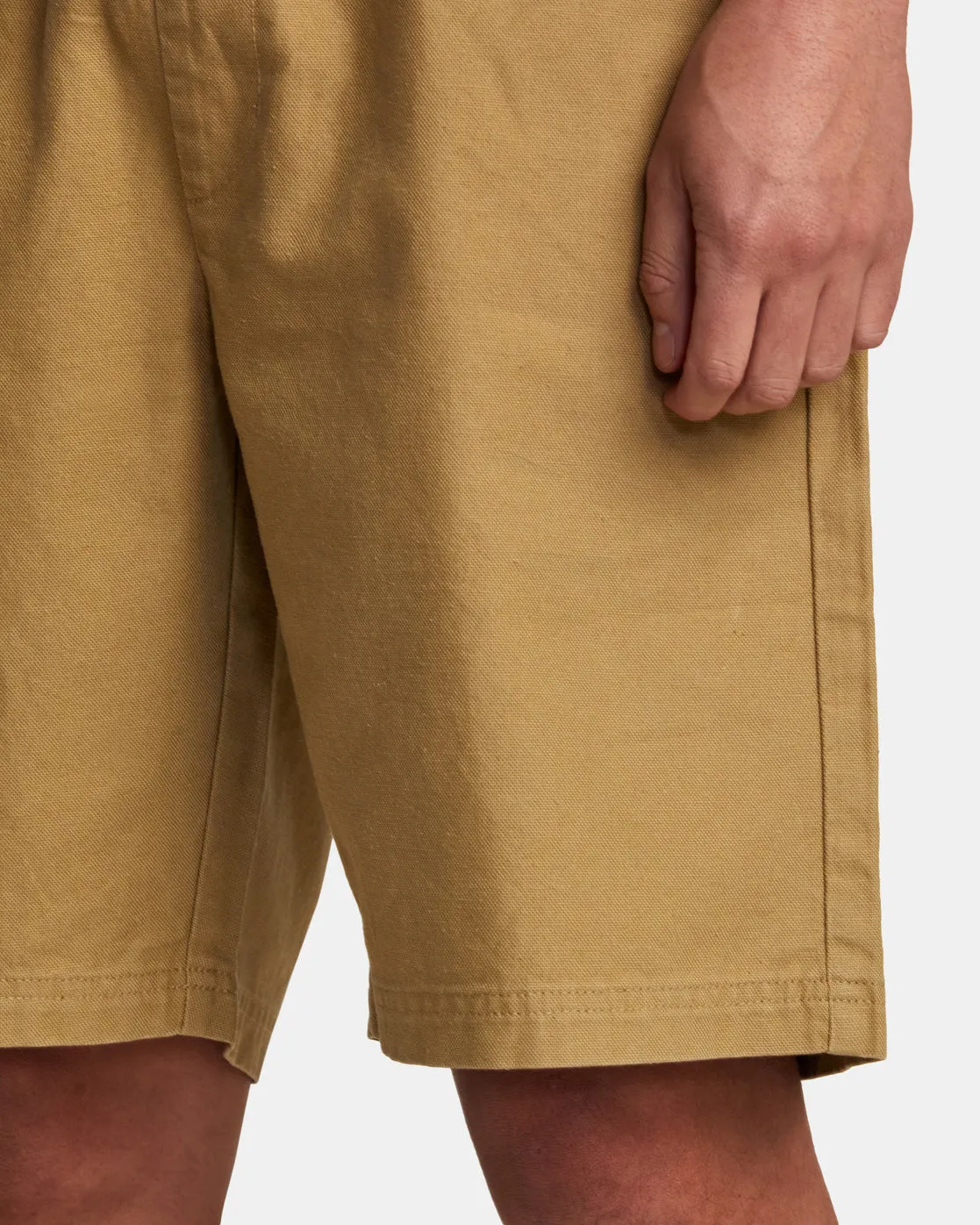 Hi-Grade Elastic Waist 20" Shorts - Khaki