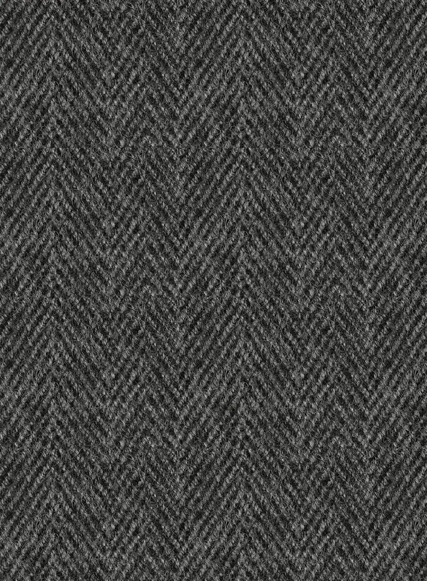 Highlander Charcoal Herringbone Tweed Pants