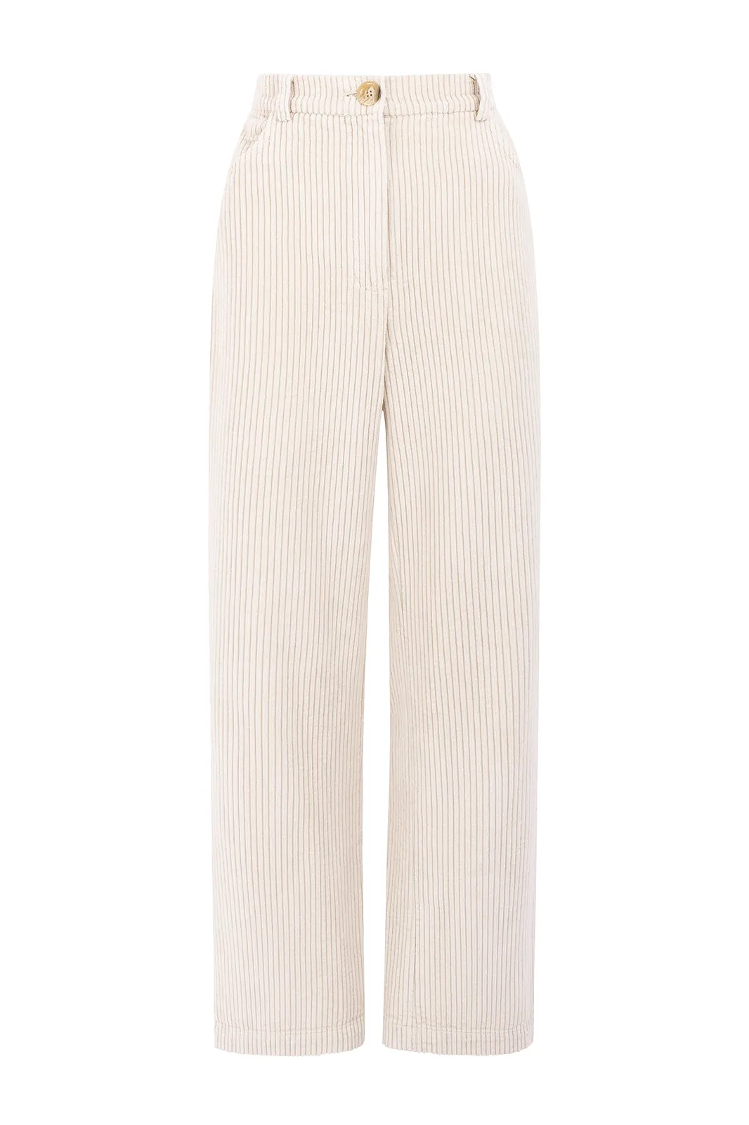 Iggy White Corduroy Trousers