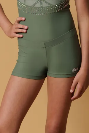 Khaki Lycra Shorts