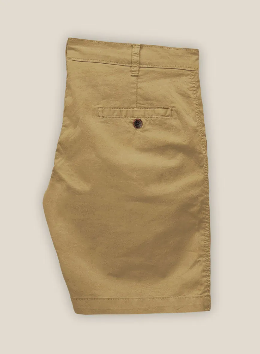 Khaki Stretch Chino Shorts