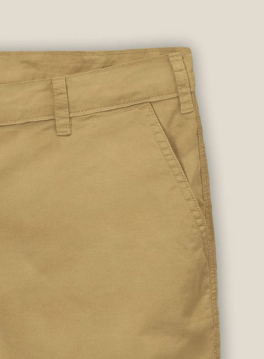 Khaki Stretch Chino Shorts