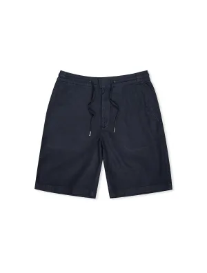 Linen Shorts Navy