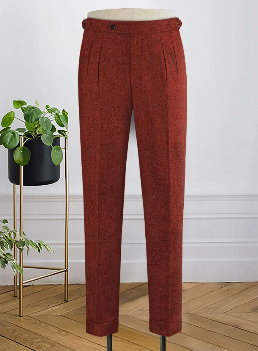 Naples Sundowner Rust Highland Tweed Trousers