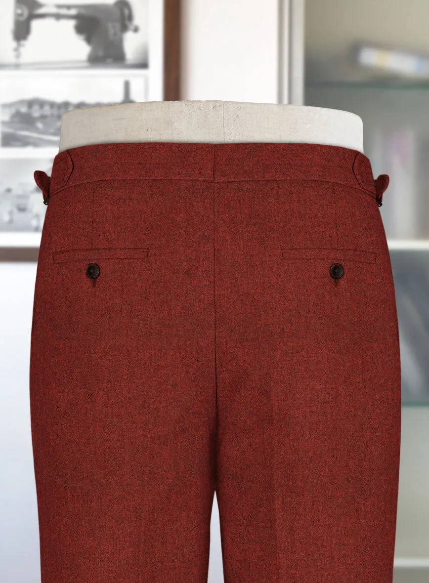 Naples Sundowner Rust Highland Tweed Trousers