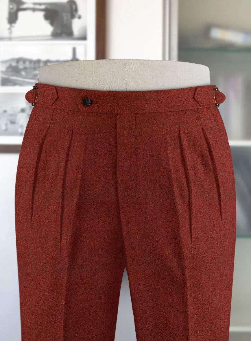 Naples Sundowner Rust Highland Tweed Trousers