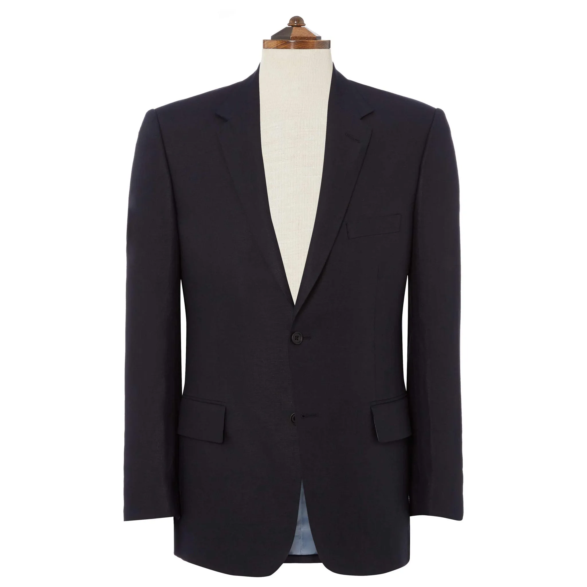 NAVY GEORGE SLIM FIT LINEN JACKET