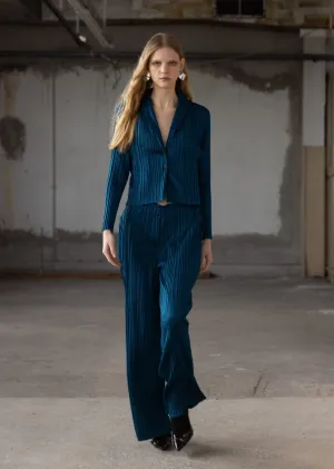 Peacock Pleated Pants