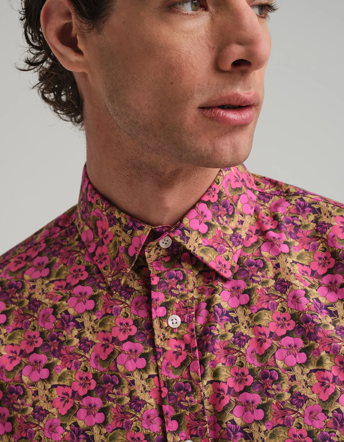 Pink & Gold Nasturtiums Shirt