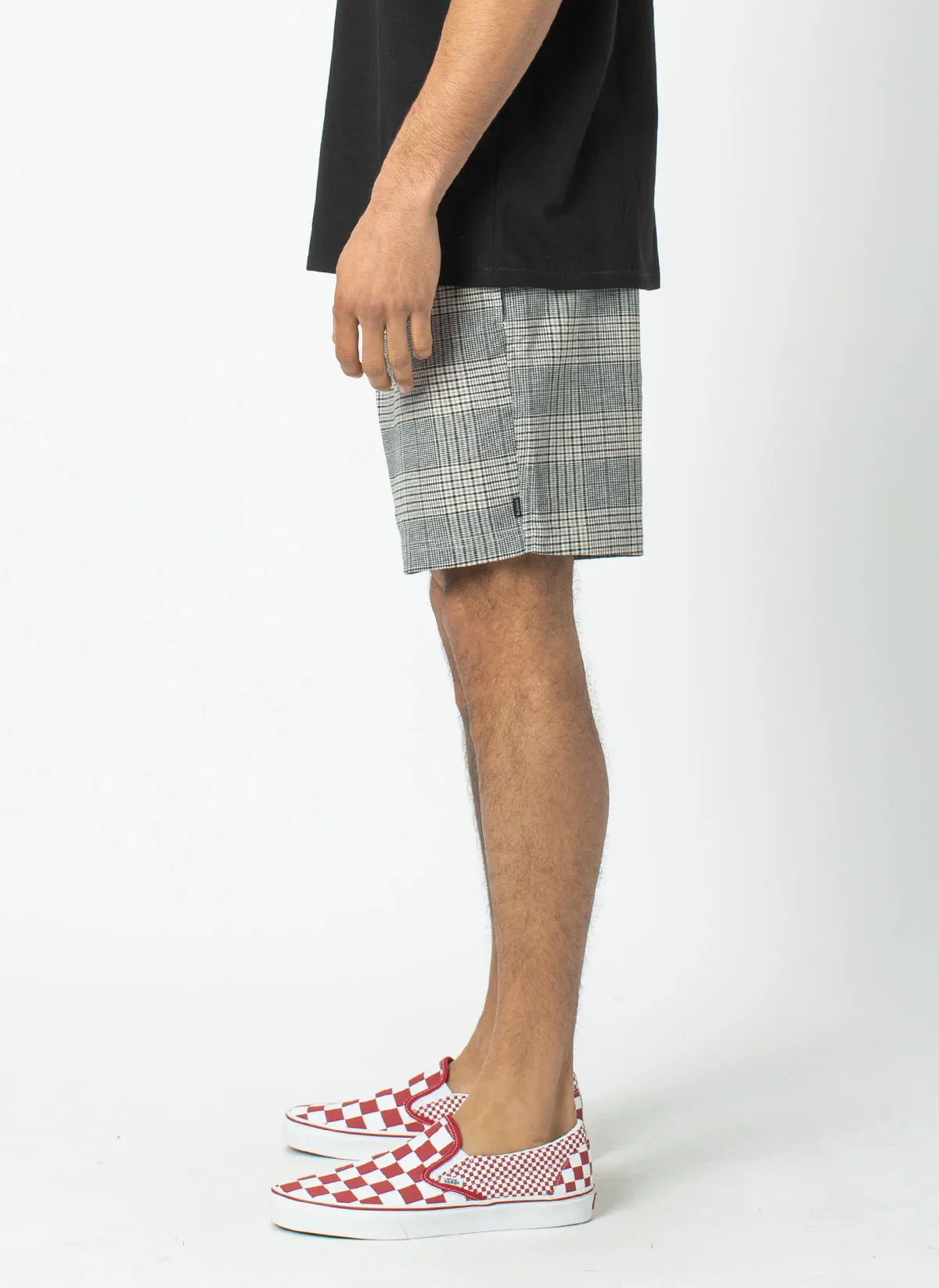 Poolside 17" Short Grey Check