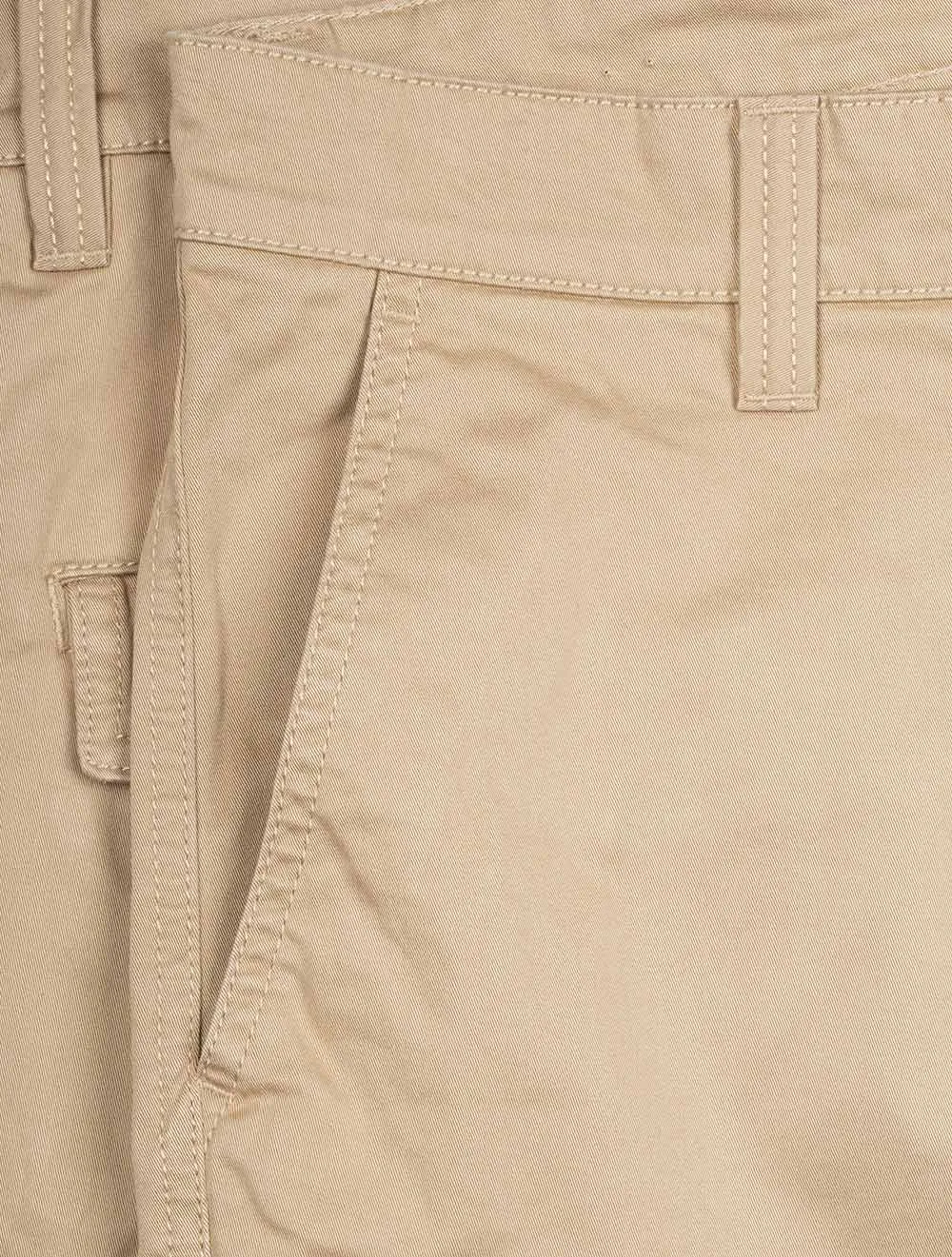 Relaxed Twill Cargo Shorts Dark Khaki