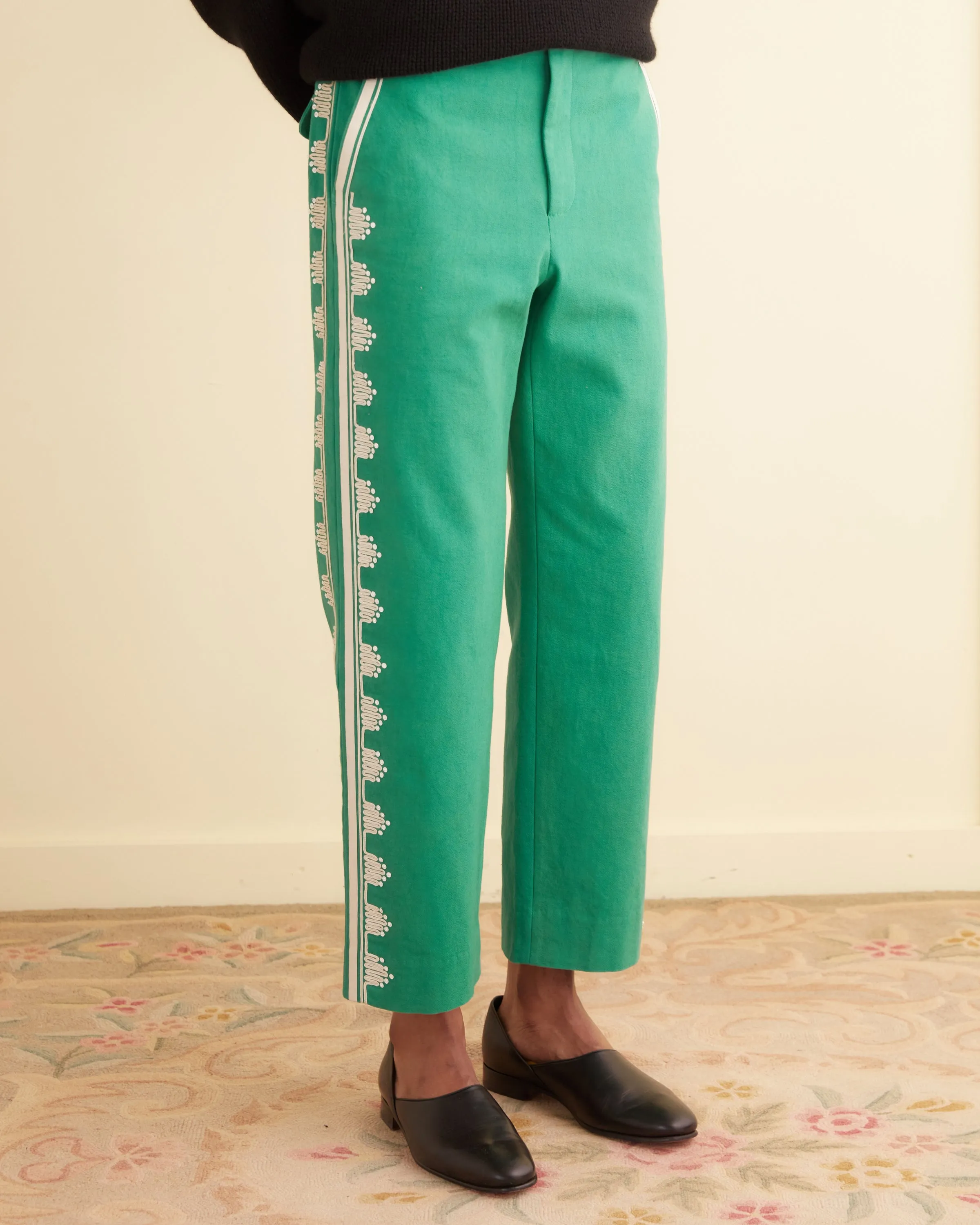 Ripple Appliqué Trousers