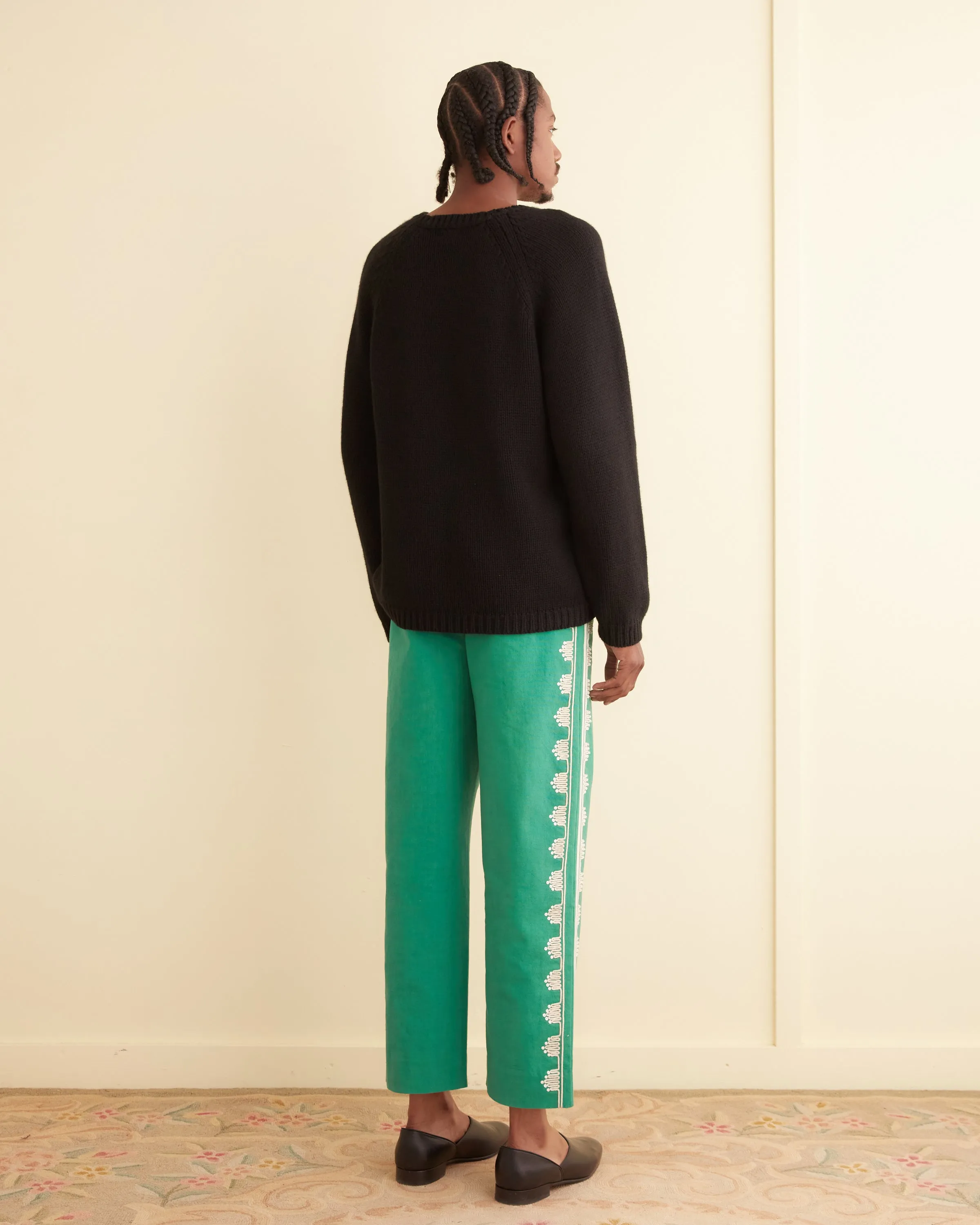 Ripple Appliqué Trousers