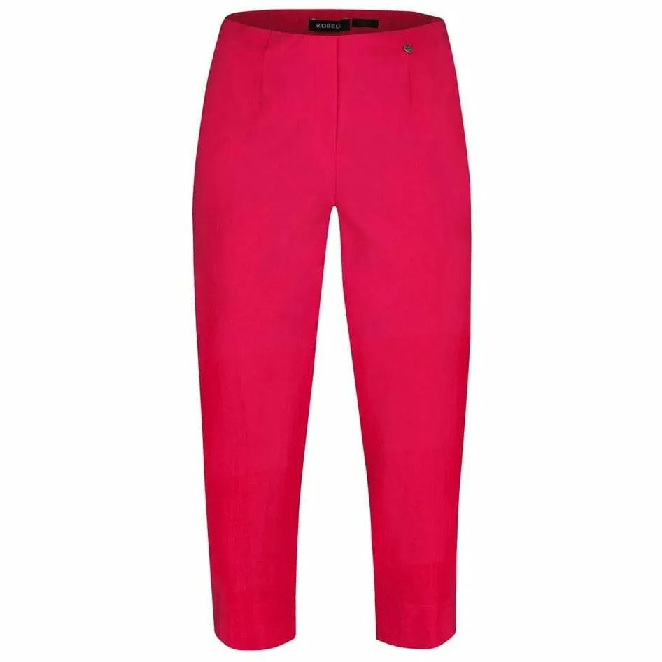 Robell Crop Trousers | Hot Pink