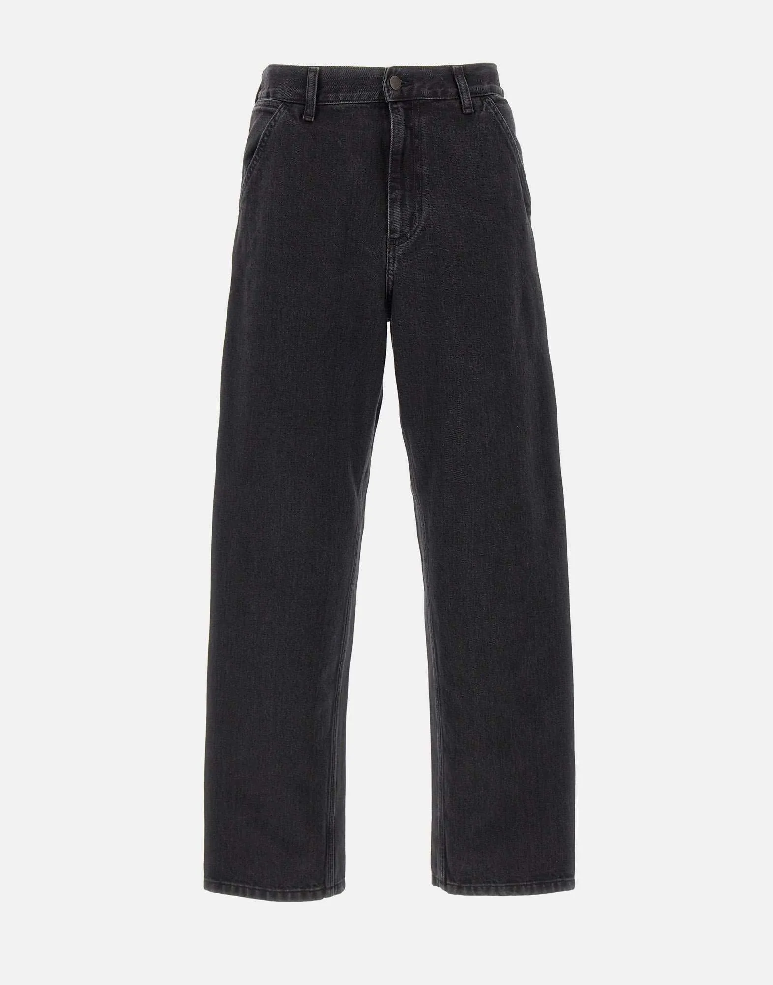 Single Knee Black Work Pant