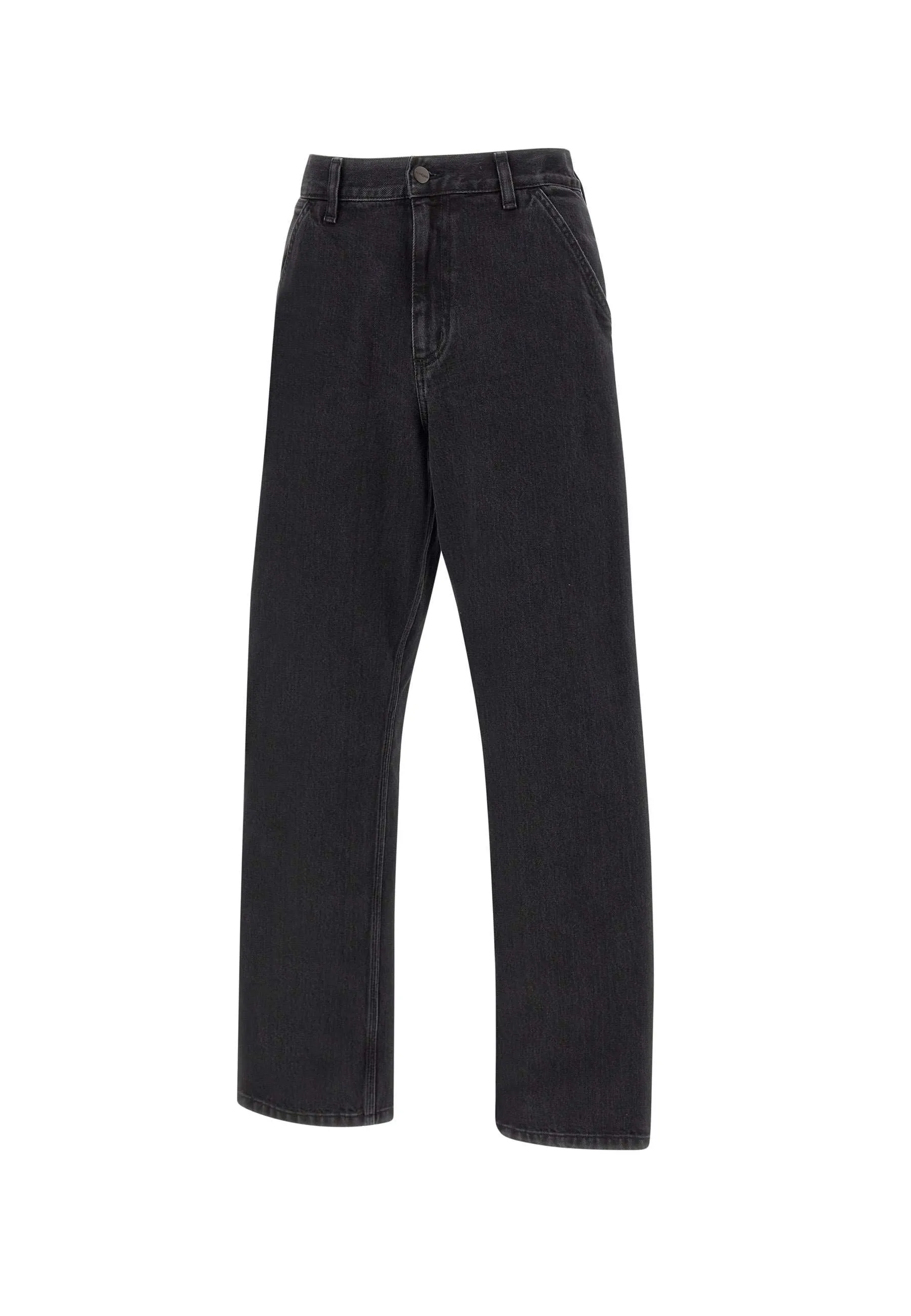 Single Knee Black Work Pant