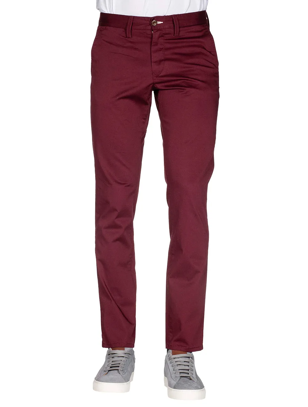 Slim Fit Twill Chinos Royal Port Red