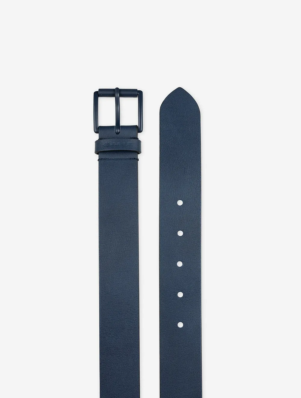 Tonal Buckle Leather Belt Dusty Blue Sea